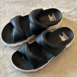 Sorel Viibe Twist Slide Sandals size 9